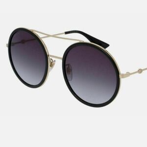 Gucci Black and Gold Sophisticated Sunglasses